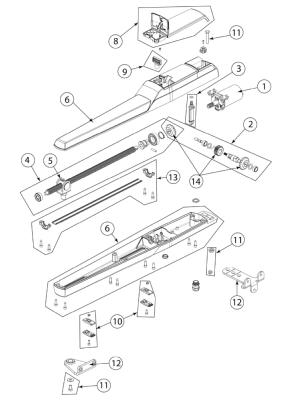 Pièces détachées du moteur PWR25H DITEC