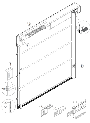 Pièces détachés des porte STRATOS DITEC ENTREMATIC