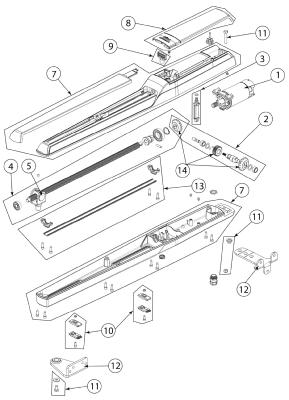 Pièces détachées du moteur PWR35H DITEC