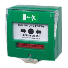 Déclencheur manuel vert à membrane