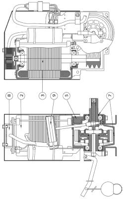Pièces détachées du moteur DOD120-123-130 DITEC