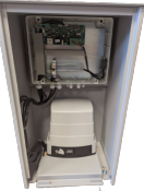 Caisson complet RAL 9006 avec moteur irréversible BH30/804 max 1000KG