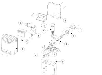 Pièces détachées du moteur CROSS3 DITEC