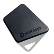 Badge mifare format clé noir code site Noralsy