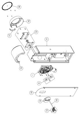 Pièces détachées de la barrière QIK3E-4E-7EH DITEC