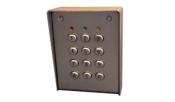 SU2SABTME/Clavier code 2relais boîtier inox touches métal 12/24vca-cc