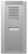 140119/Pack interphone Audio+interface 1 bouton - Finition argent