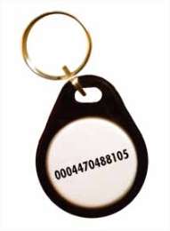 Badge format porte clef 44x35x4mm lecture seule EM 125KHz