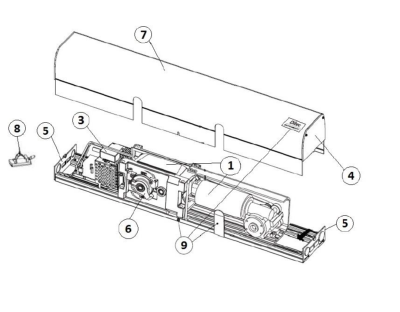 Pièces détachées du moteur DAB105-205 DITEC