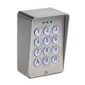 Clavier 30 codes 3 relais inox brossé pose en applique 