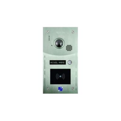 Interphone vidéo encastré seul 2 BP/ ERP+lecteur ML INOX