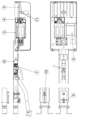 Pièces détachées du moteur LINE 50-60-90 DITEC