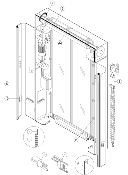 Pièces détachées des portes FLASH B DITEC ENTREMATIC