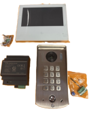 Kit vidéo 7" WIFI 2 fils +mémoires platine saillie+clavier INOX