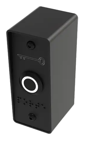 BP INOX NOIR 19 mm vert/blanc NO+NC 6 fils soudés+boitier saillie